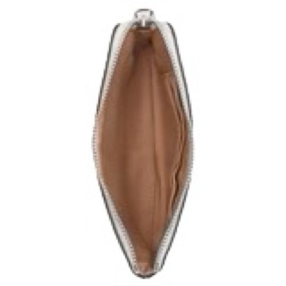 NWT Coach Pop Floral Print Wristlet Corner Zip Silver Chalk - Picture 2 of 4